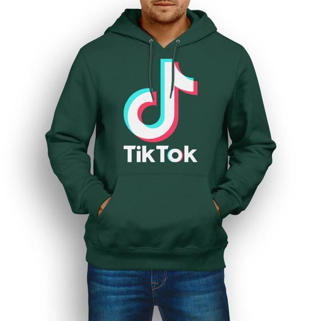 Bluza dresowa z nadrukiem TikTok męska