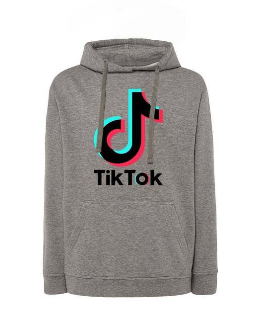 Bluza dresowa z nadrukiem TikTok męska