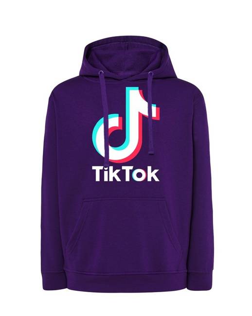 Bluza dresowa z nadrukiem TikTok męska