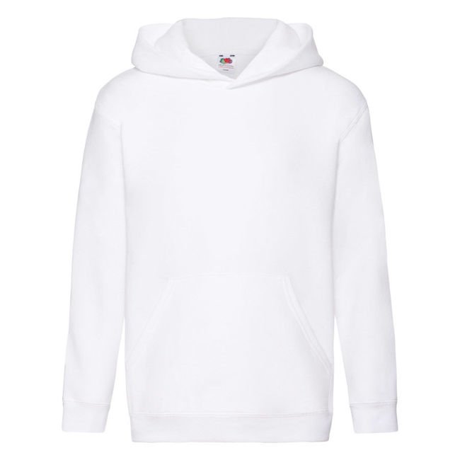 Bluza dziecięca Premium Hooded biała Fruit of the Loom