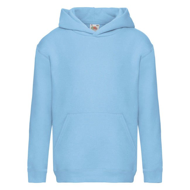 Bluza dziecięca Premium Hooded błękitna Fruit of the Loom