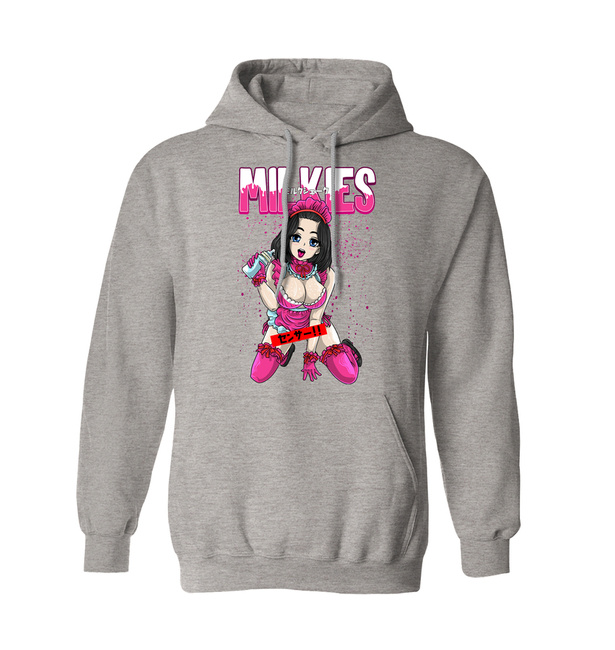 Bluza męska anime girl  MILKIES w kolorze szary melanż