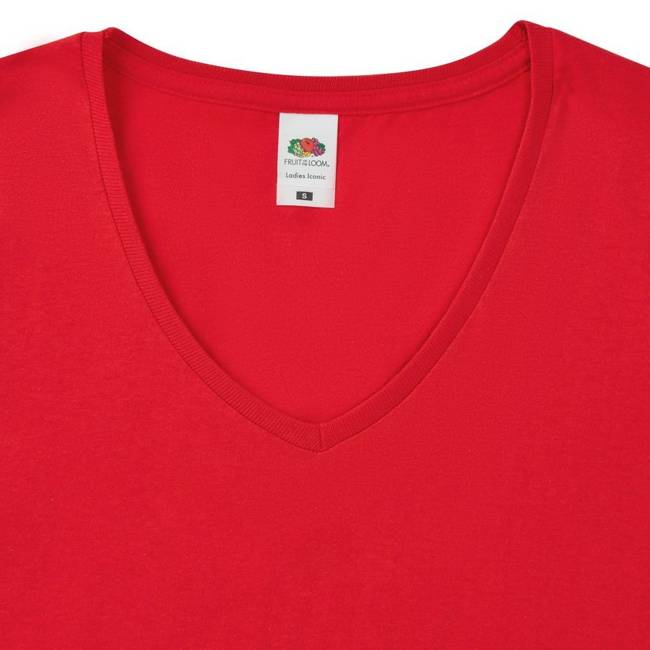 Koszulka damska ICONIC V-NECK - Fruit of the Loom