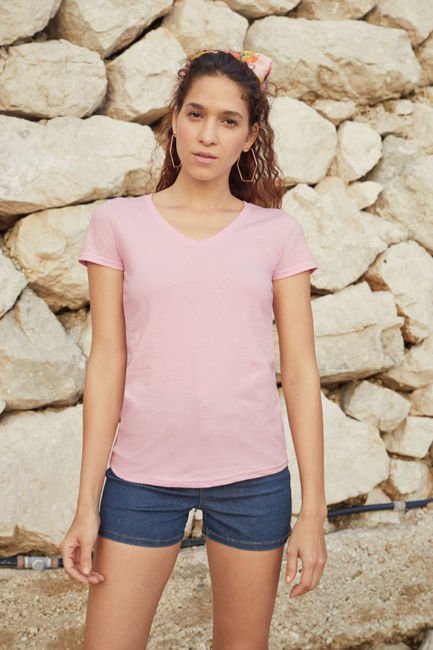 Koszulka damska VALUEWEIGHT V-NECK - Fruit of the Loom