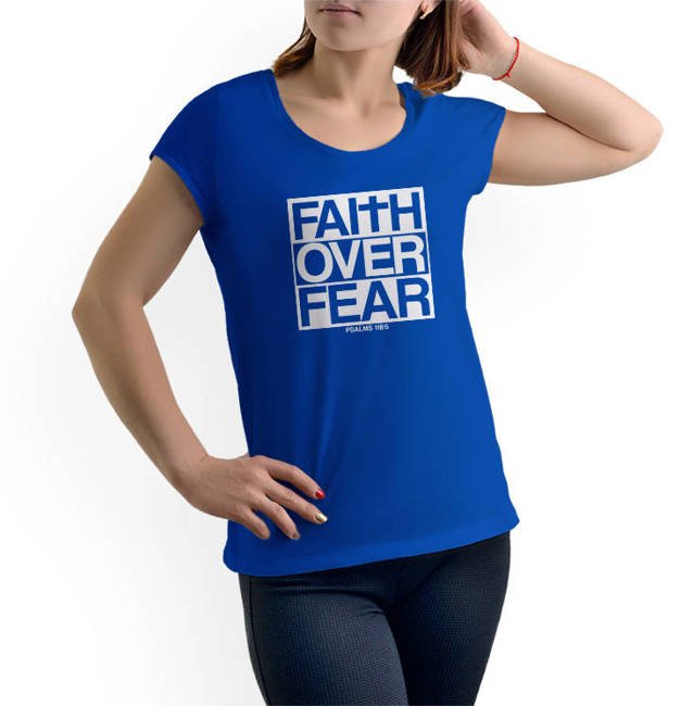 Koszulka męska FAITH OVER FEAR t-shirt wiara