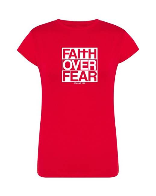 Koszulka męska FAITH OVER FEAR t-shirt wiara