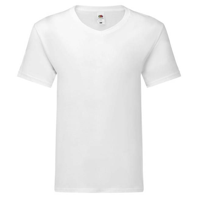 Koszulka męska dekolt w szpic | FRUIT OF THE LOOM Iconic v-neck