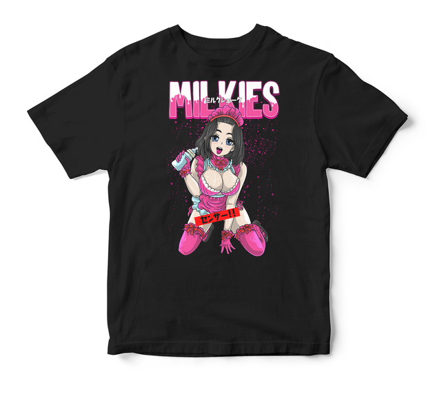 Koszulka męska t-shirt anime girl w kolorze czarnym