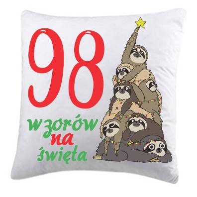 Poduszka świąteczna WOOFY CHRISTMAS wzór 3