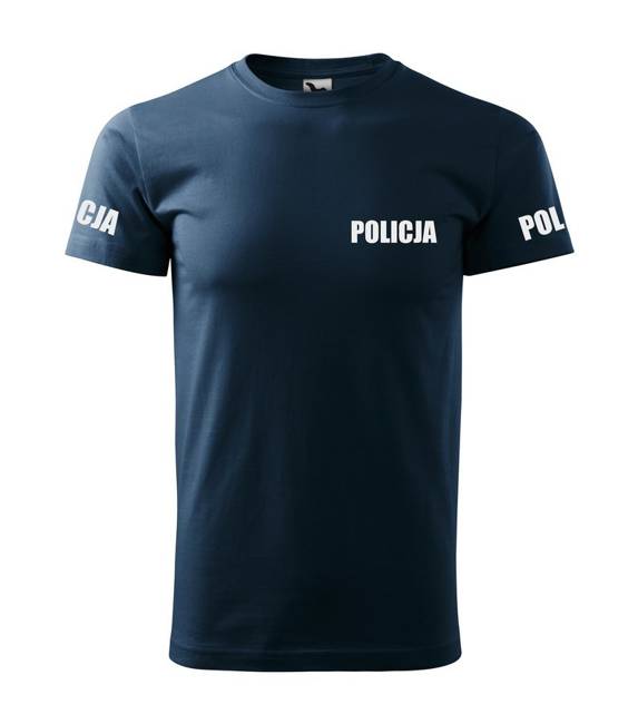T-shirt POLICJA bawełniany ODBLASKOWA koszulka