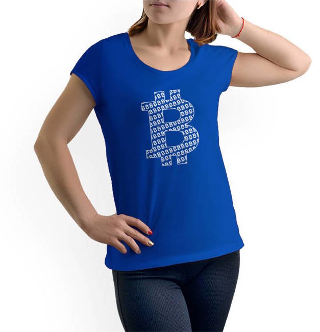 T-shirt damski BITCOIN koszulka kryptowaluty 