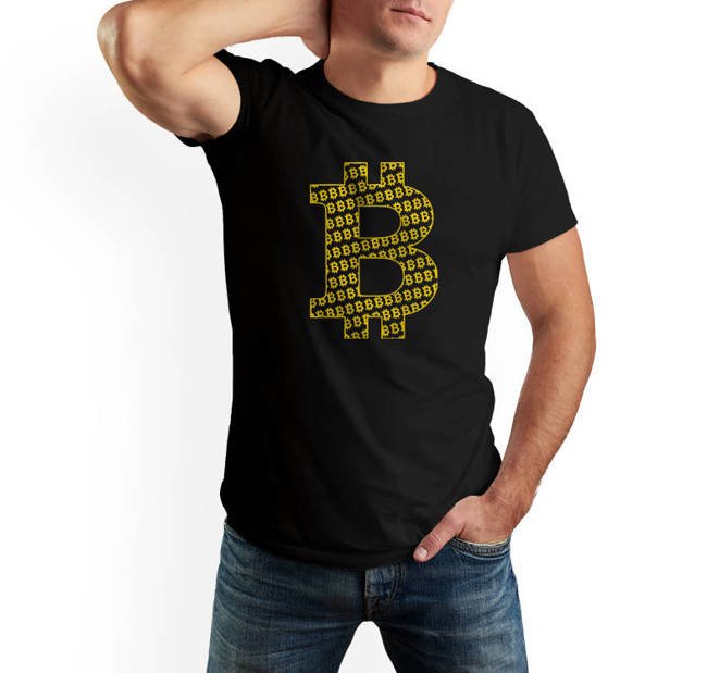 T-shirt męski BITCOIN koszulka kryptowaluty 