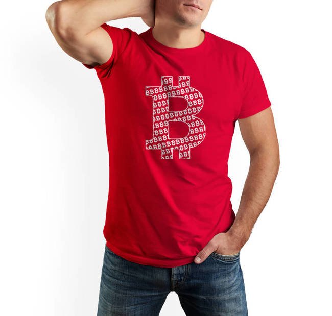 T-shirt męski BITCOIN koszulka kryptowaluty 