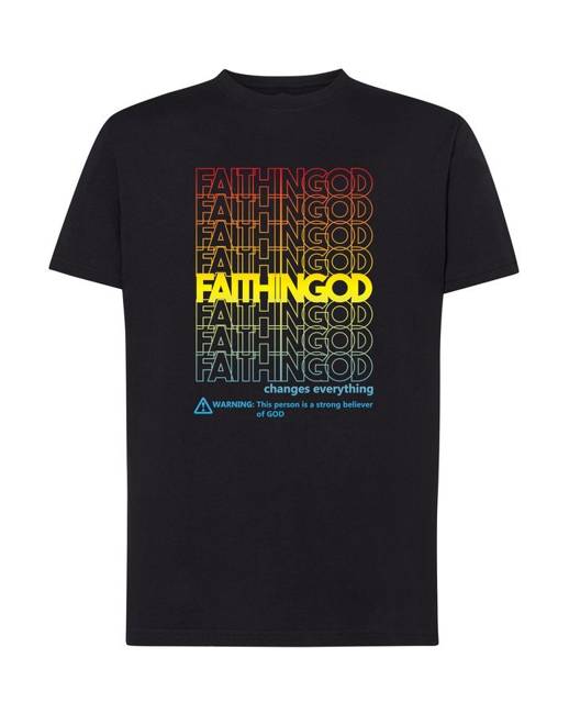 T-shirt męski FAITH IN GOD koszulka WIARA