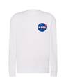 Bluza NASA, klasyczna Z ODBLASKIEM unisex biała