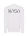 Bluza NASA, klasyczna Z ODBLASKIEM unisex biała