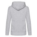 Bluza damska rozpinana Hooded Premium w kolorze szary melanż Fruit of the Loom