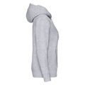 Bluza damska rozpinana Hooded Premium w kolorze szary melanż Fruit of the Loom